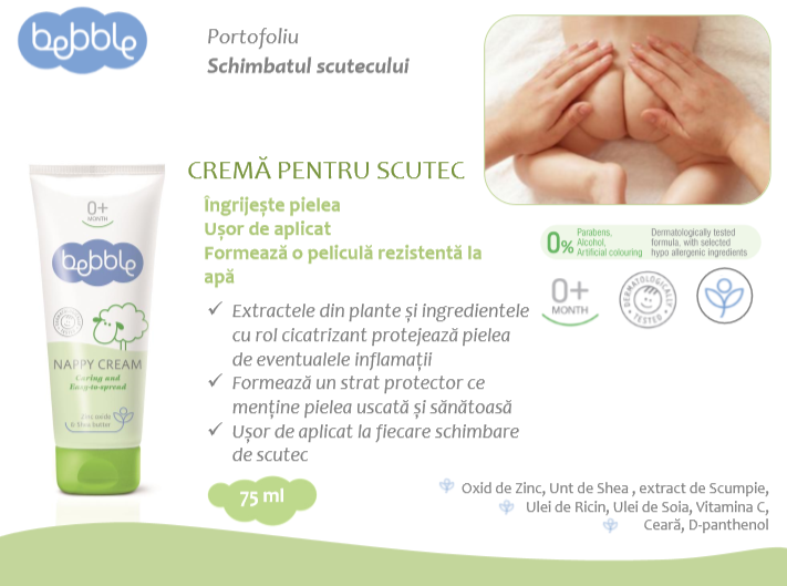 bebble crema scutec