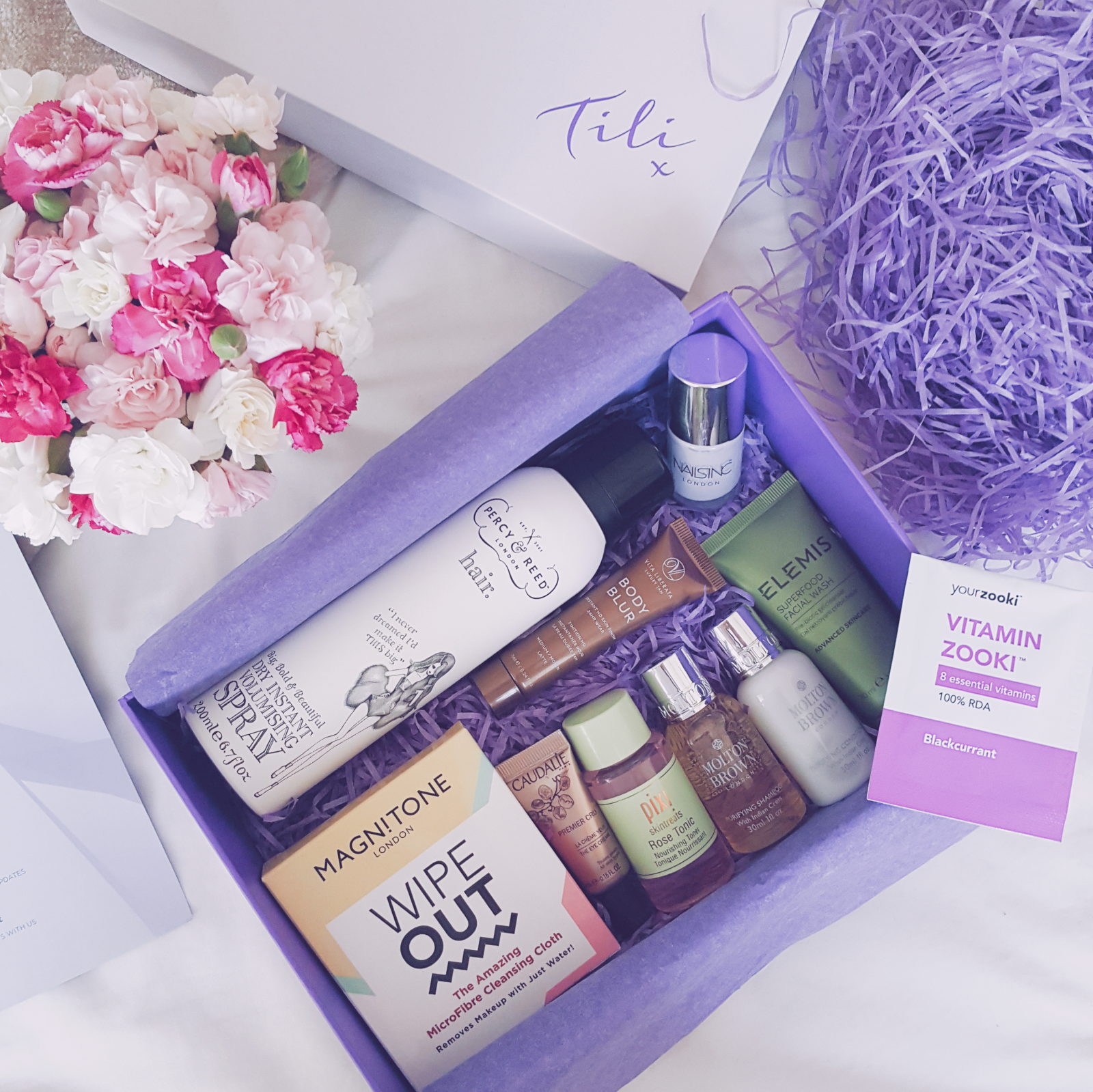 Tili box violet bloom purple beauty box review Debora Tentis qvc uk