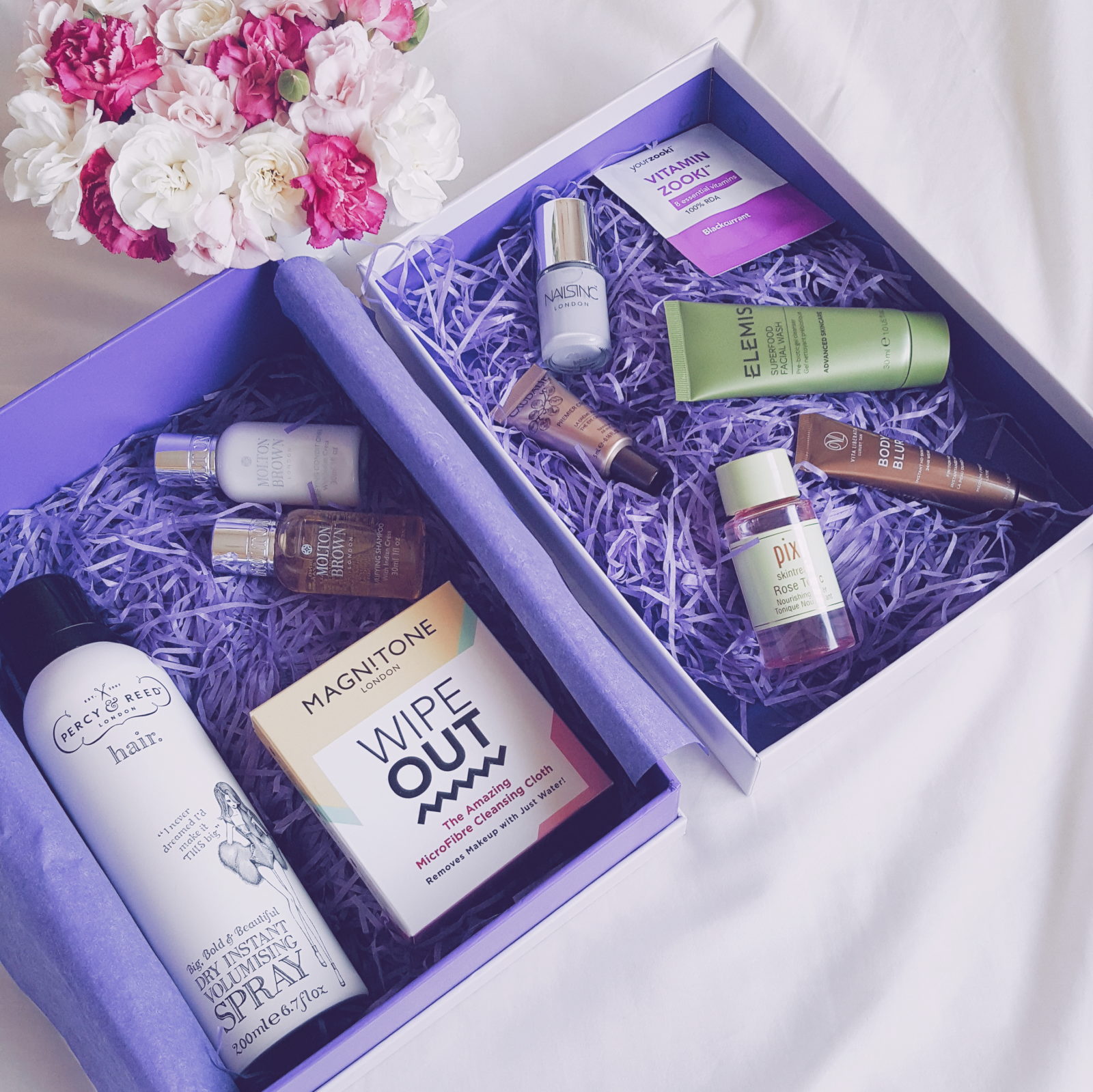 Tili box violet bloom purple beauty box review Debora Tentis qvc uk