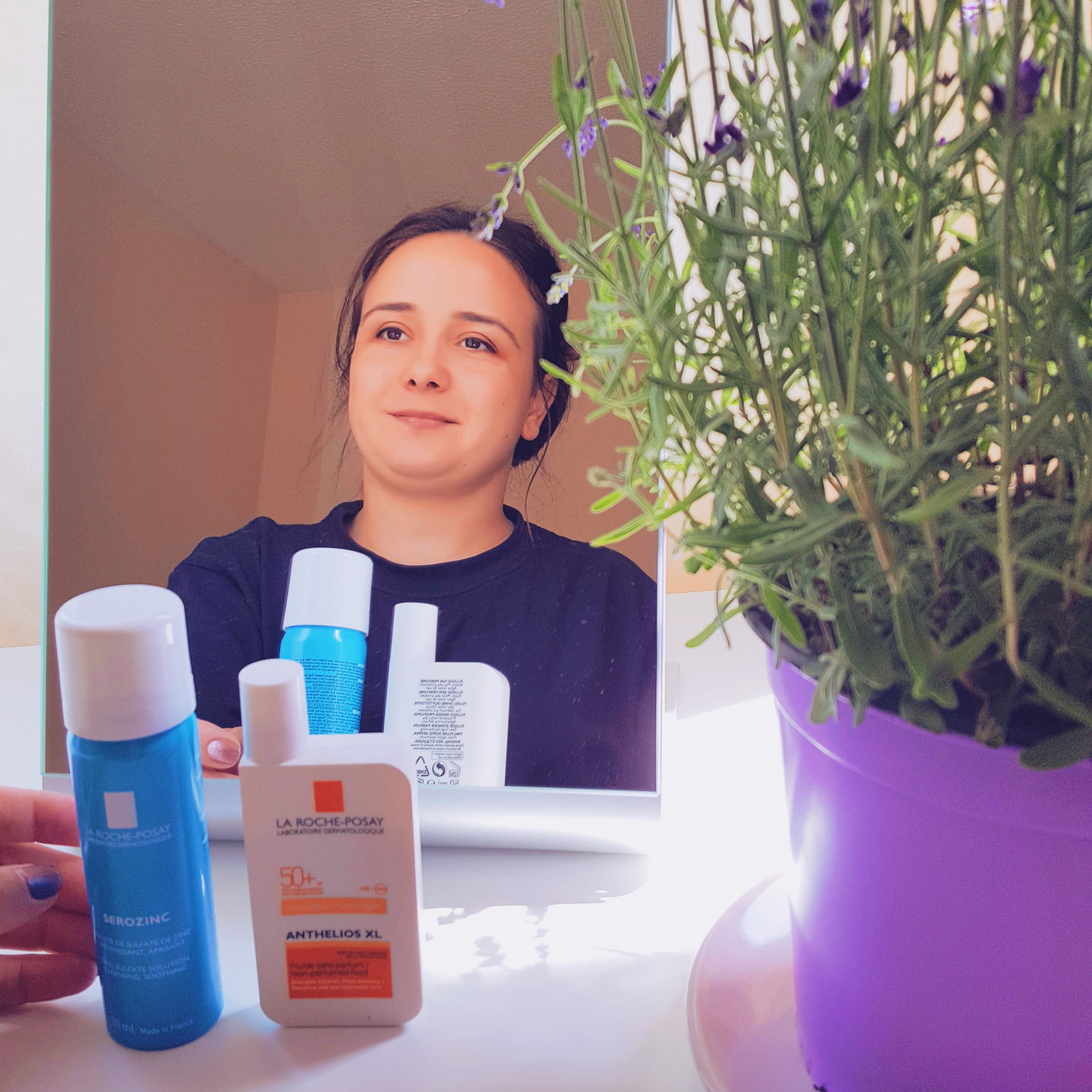 Serozinc și Anthelios XL fluid SPF 50, pareri, review, ingrediente, Rutina de îngrijire dimineața, la roche posay, Debora Tentis