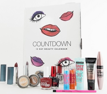 Maybelline Countdown Advent Calendar Christmas gift set for her